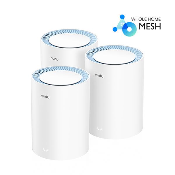 CUDY M1200 AC1200 Dual Band Whole Home Wi-Fi Mesh Router (3-Pack)