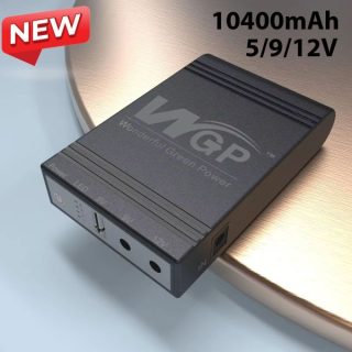 WGP Mini UPS 5V, 9V, 12V Backup Up To 10 Hours-10400mAh